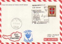 56. Ballonpost St. Wolfgang 31.10.1976 Raiffeisen Bordst. Brief